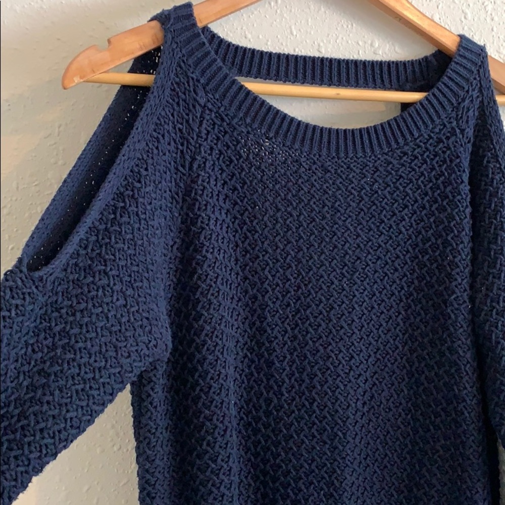 7 for All Mankind Knit Cutout Sweater
